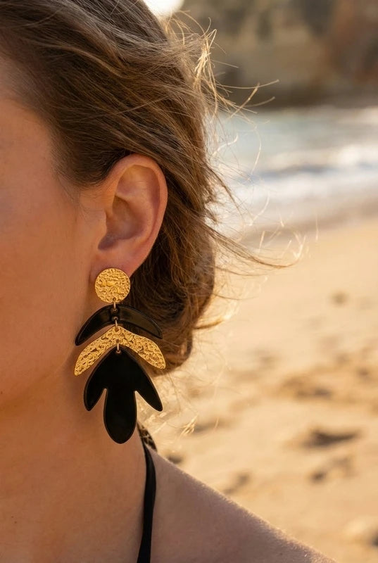 Boucles d’oreilles en acier inoxydable