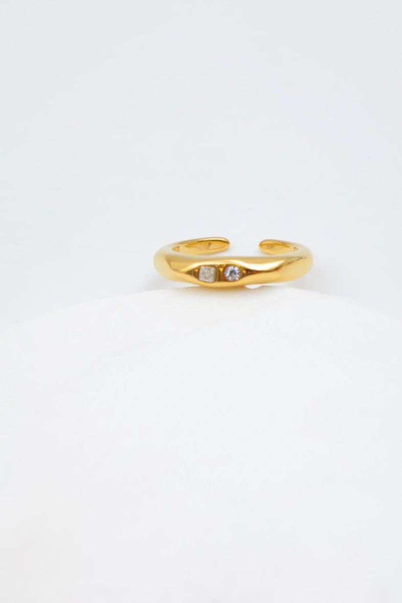 Bague en acier inoxydable ajustable - DORÉ