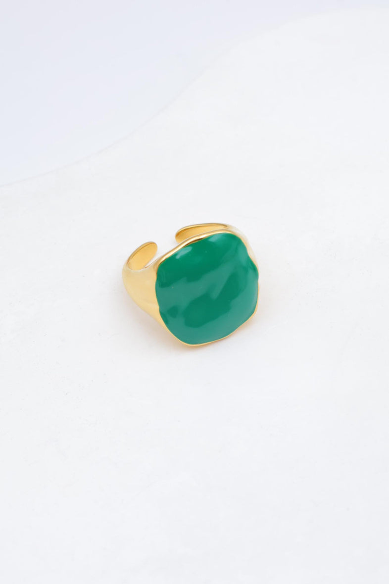 Bague en acier inoxydable ajustable - VERT