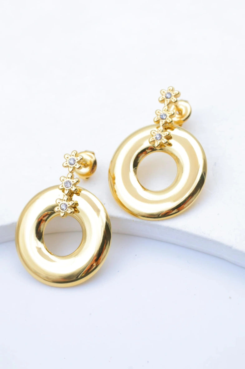 Boucles d'oreilles en acier inoxydable - DORÉ