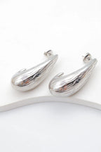 Boucles d'oreilles en acier inoxydable - ARGENT