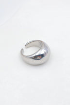 Bague en acier inoxydable ajustable - ARGENT