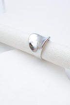 Bague en acier inoxydable ajustable - ARGENT