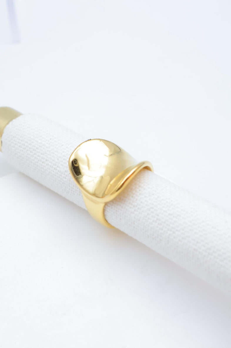 Bague en acier inoxydable ajustable - DORÉ