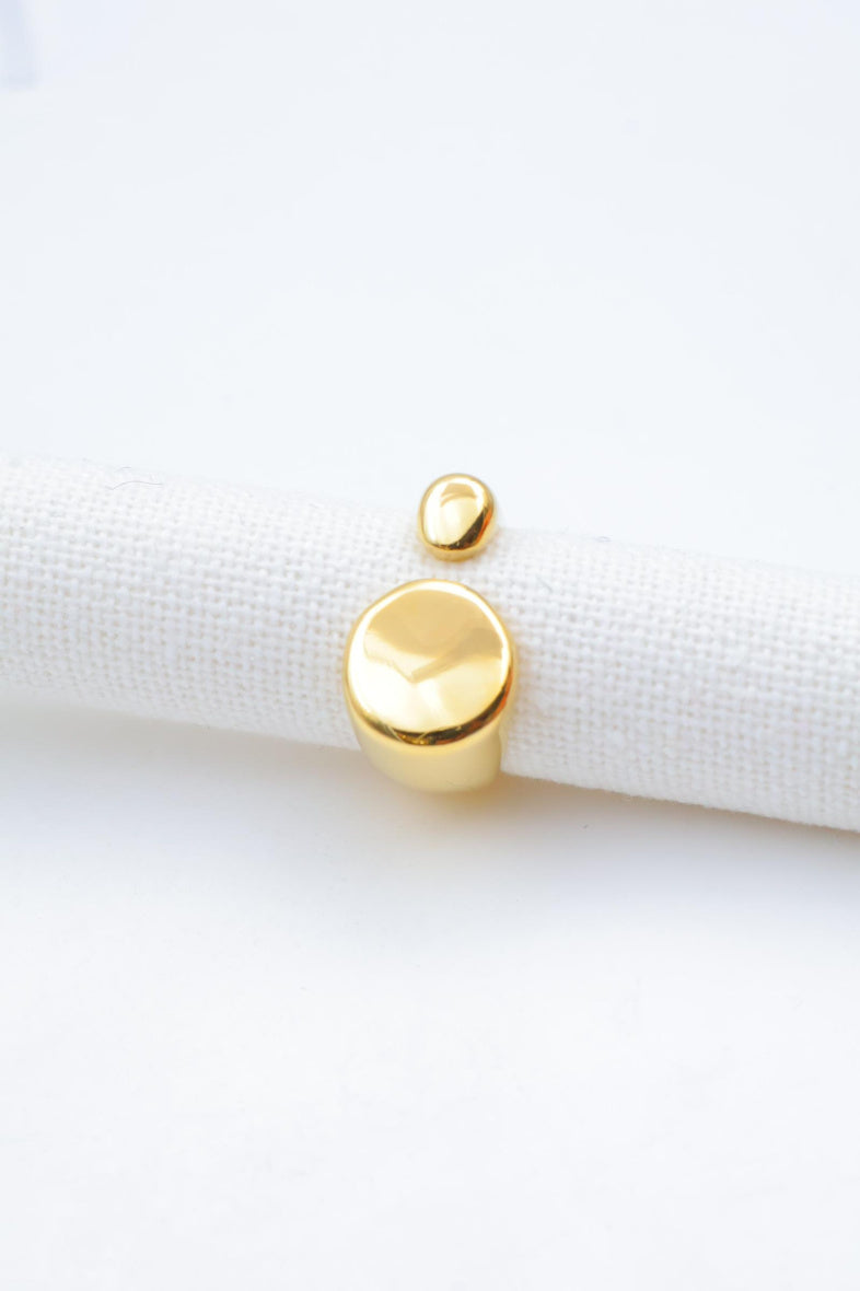 Bague en acier inoxydable ajustable - DORÉ