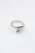 Bague en acier inoxydable ajustable - ARGENT
