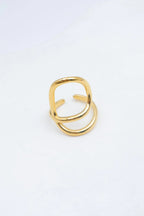 Bague en acier inoxydable ajustable - DORÉ
