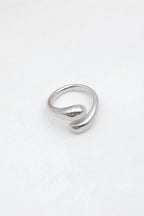 Bague en acier inoxydable ajustable - ARGENT