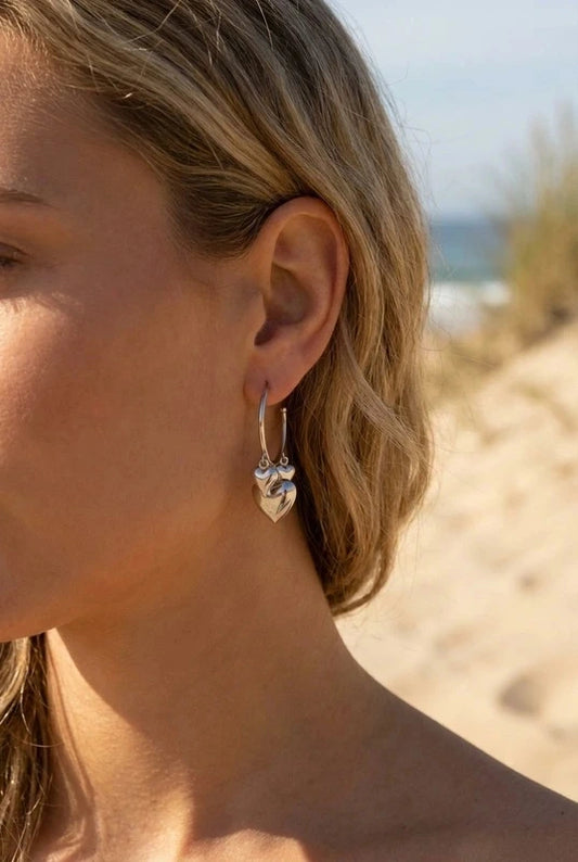 Boucles d’oreilles en acier inoxydable