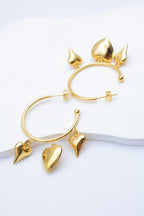 Boucles d'oreilles en acier inoxydable - DORÉ