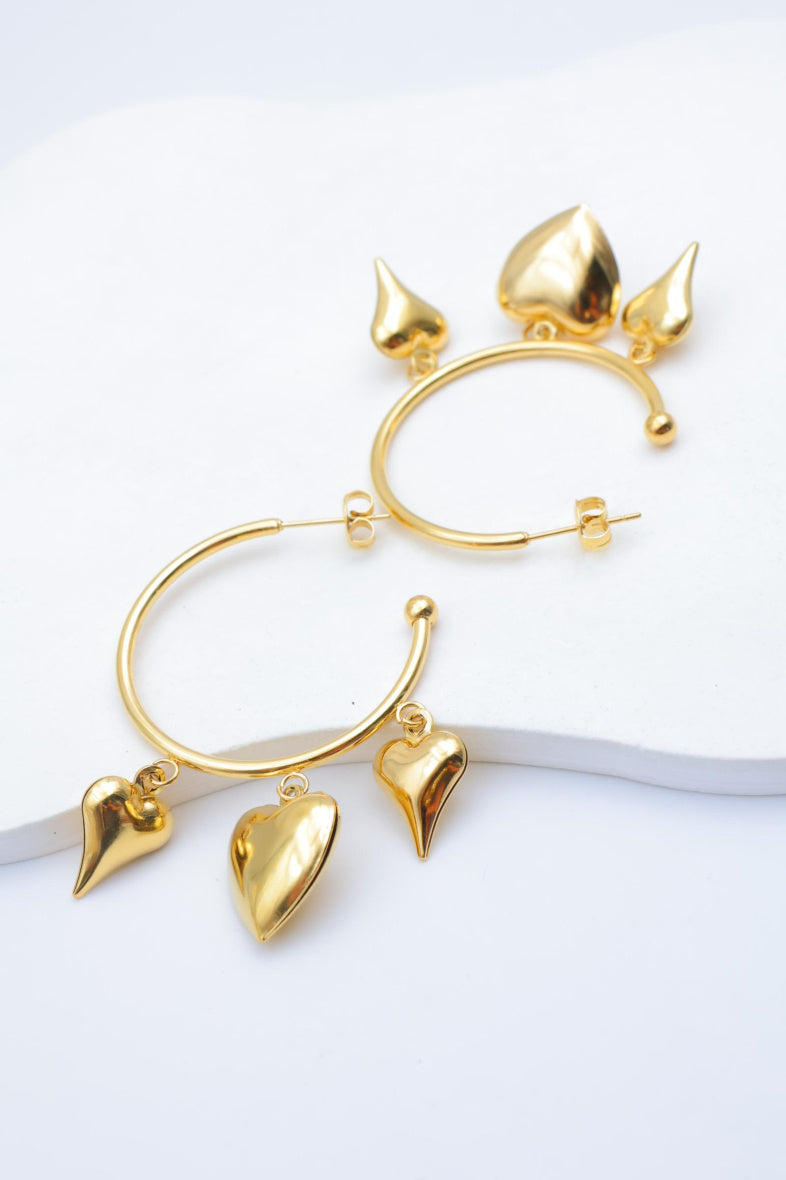 Boucles d'oreilles en acier inoxydable - DORÉ