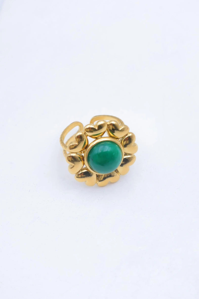 Bague en acier inoxydable ajustable - VERT