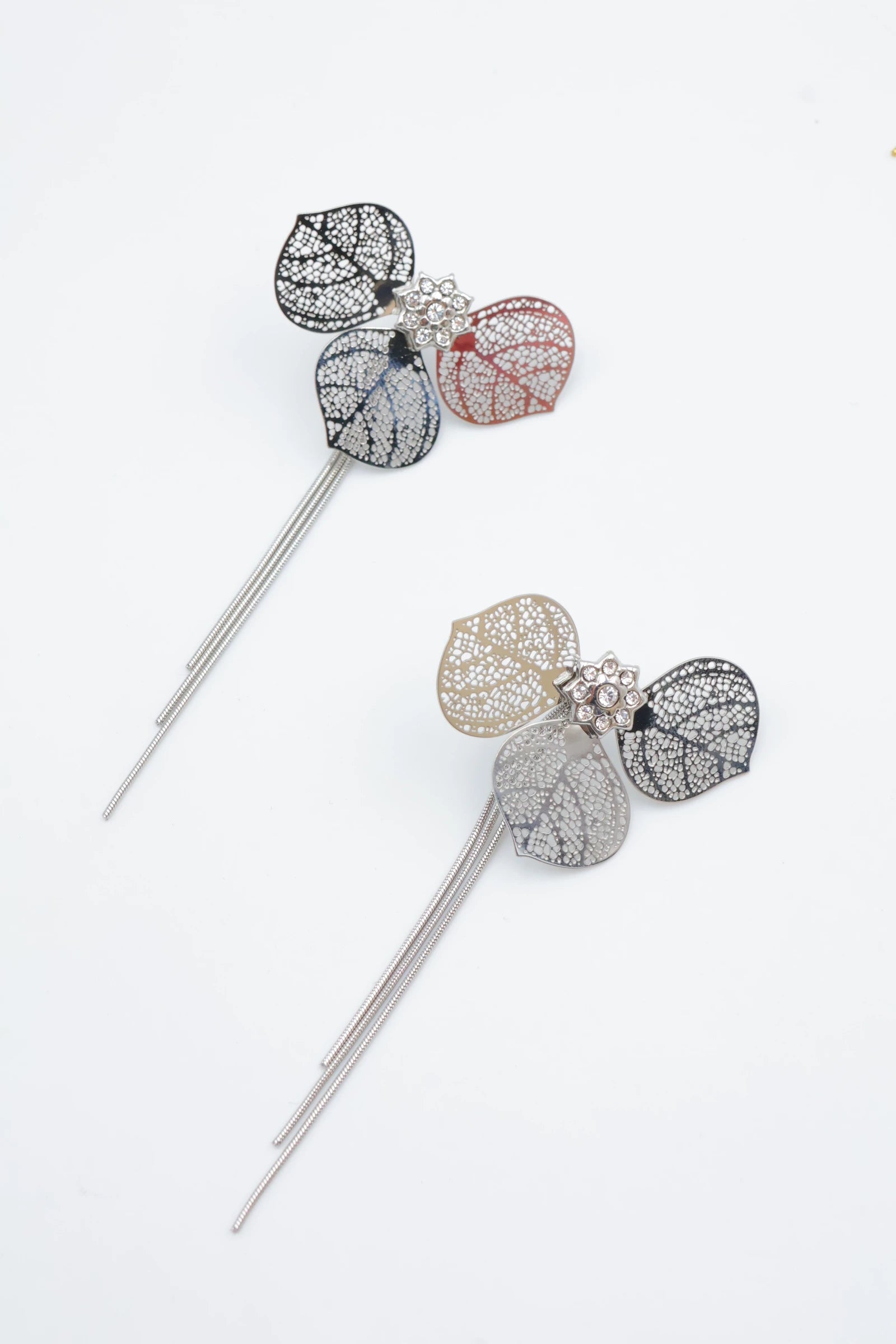 Boucles d'oreilles en acier inoxydable - ARGENT