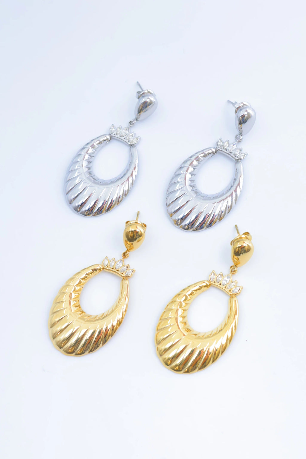 Boucles d'oreilles en acier inoxydable - DORÉ