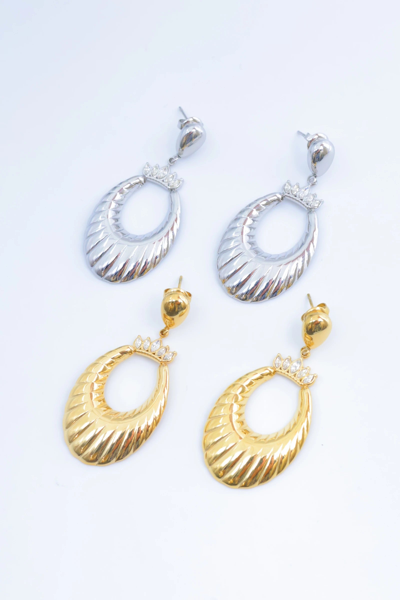 Boucles d'oreilles en acier inoxydable - DORÉ