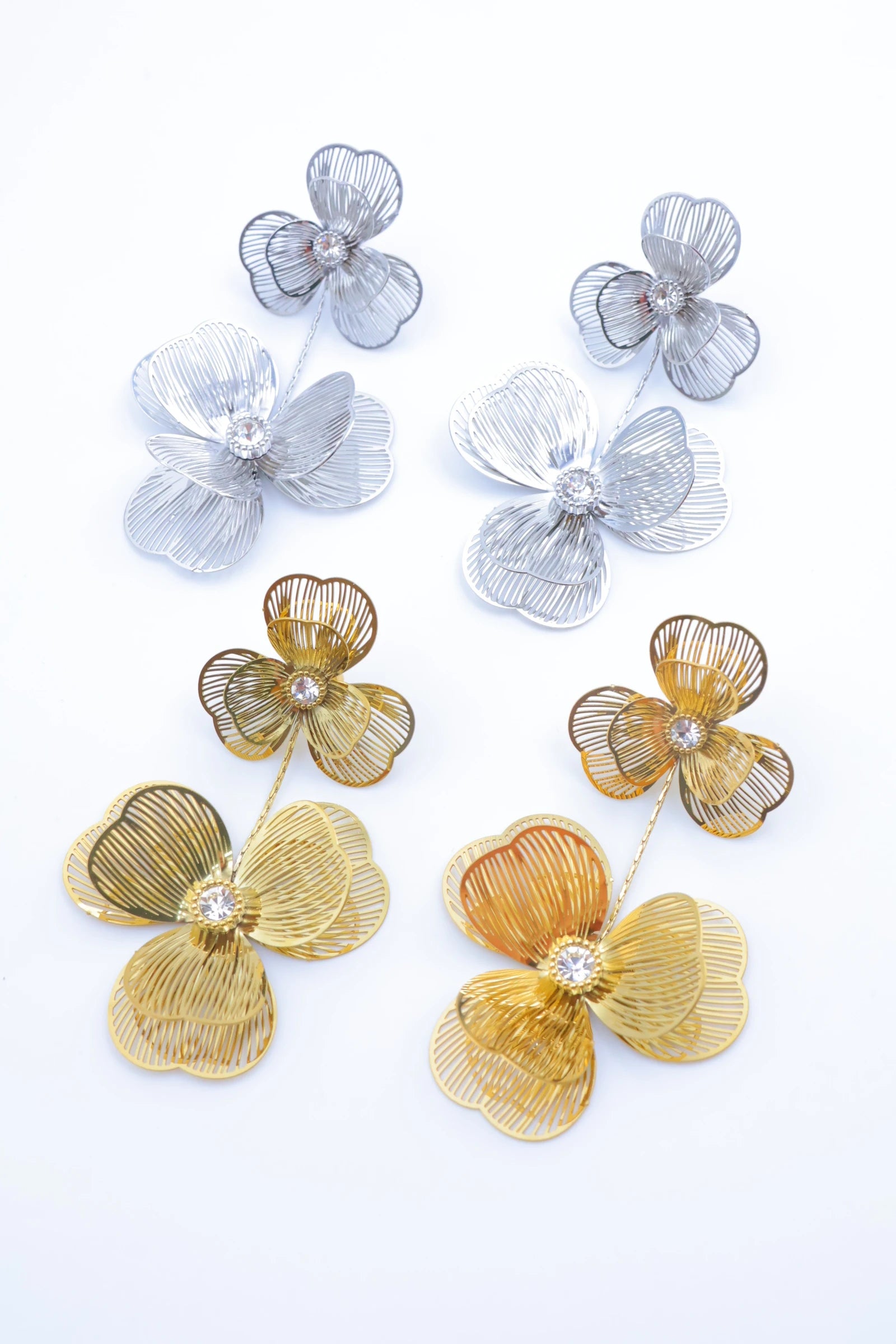 Boucles d'oreilles en acier inoxydable - DORÉ