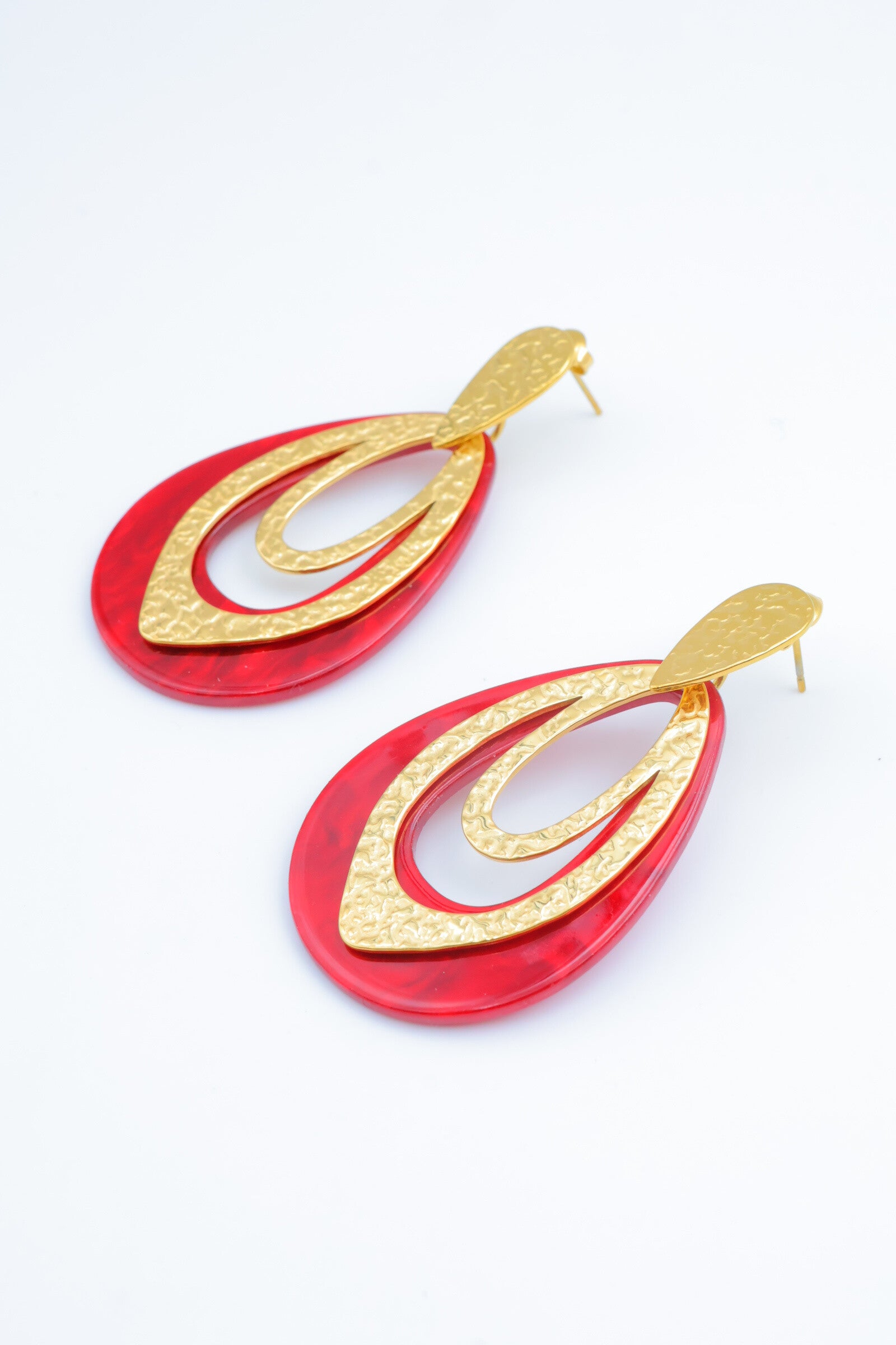 Boucles d'oreilles en acier inoxydable - BOURGOGNE