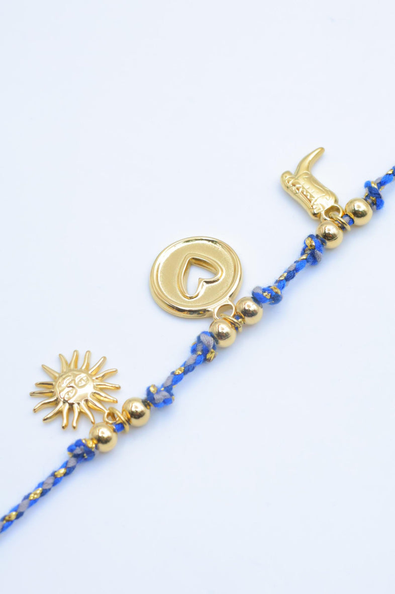 Bracelet en acier inoxydable - BLEU