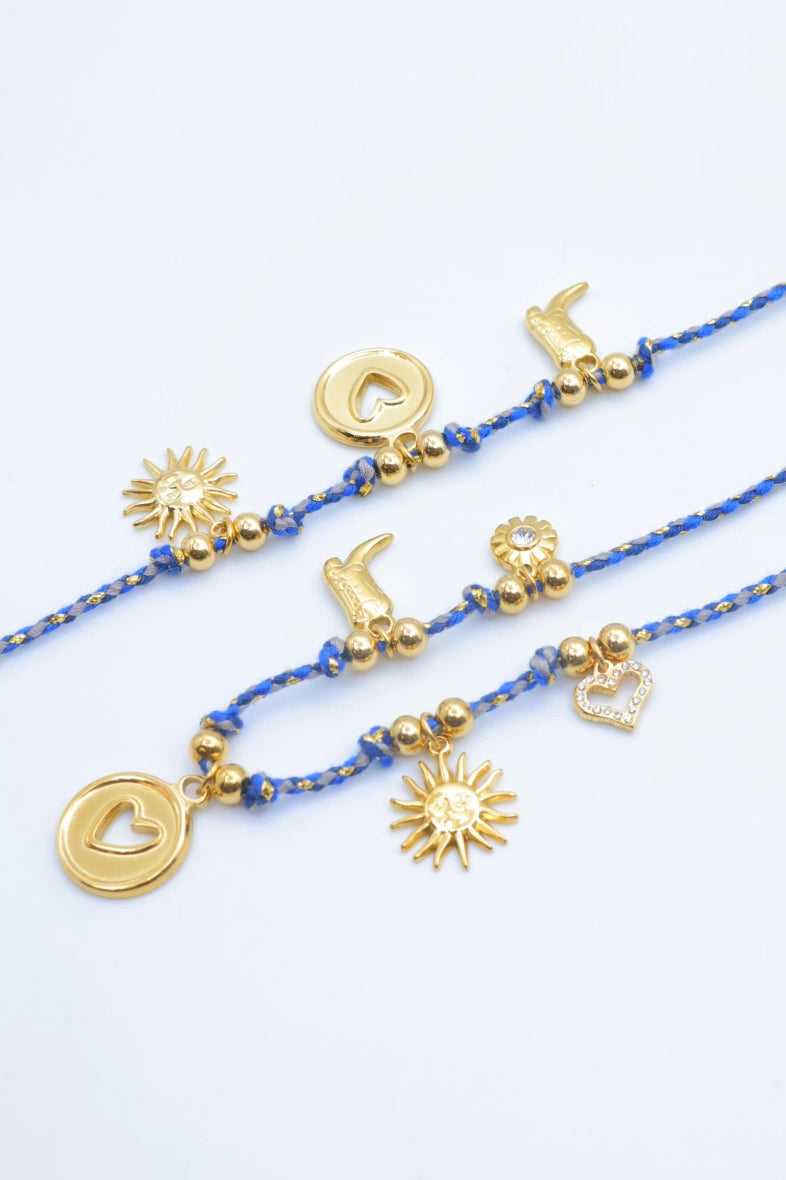 Parure de bijoux en acier inoxydable - BLEU