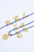 Parure de bijoux en acier inoxydable - BLEU