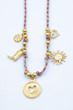 Collier en acier inoxydable - MULTICOLORE