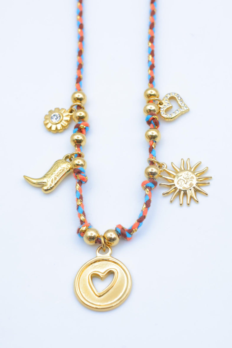 Collier en acier inoxydable - MULTICOLORE