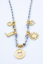 Collier en acier inoxydable - NOIR