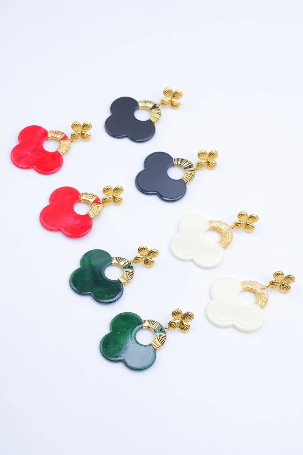 Boucles d'oreilles en acier inoxydable - NOIR