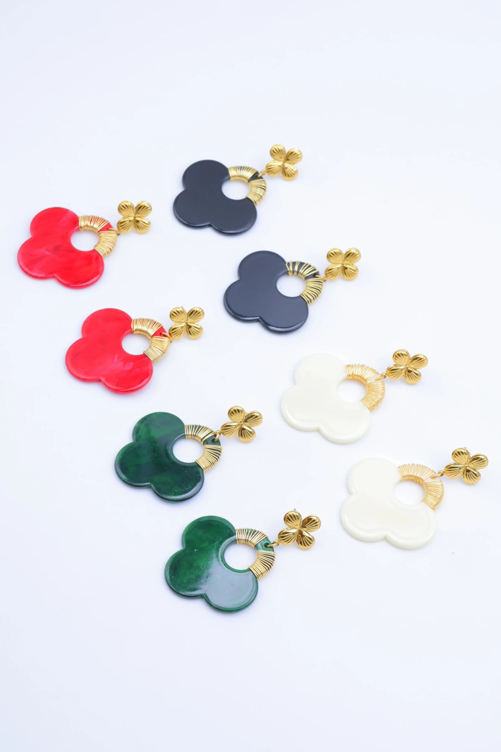 Boucles d'oreilles en acier inoxydable - NOIR