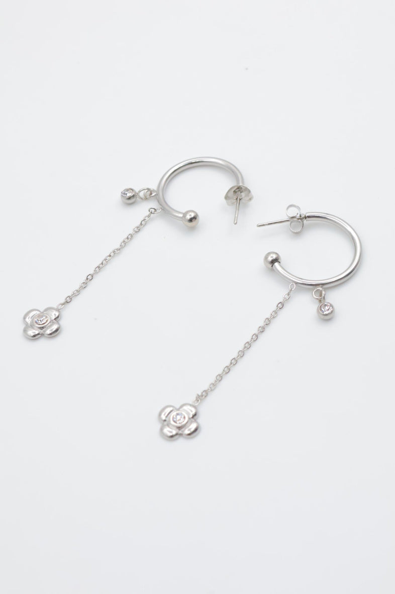 Boucles d'oreilles en acier inoxydable - ARGENT