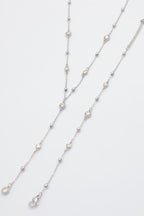 Parure de bijoux en acier inoxydable - ARGENT