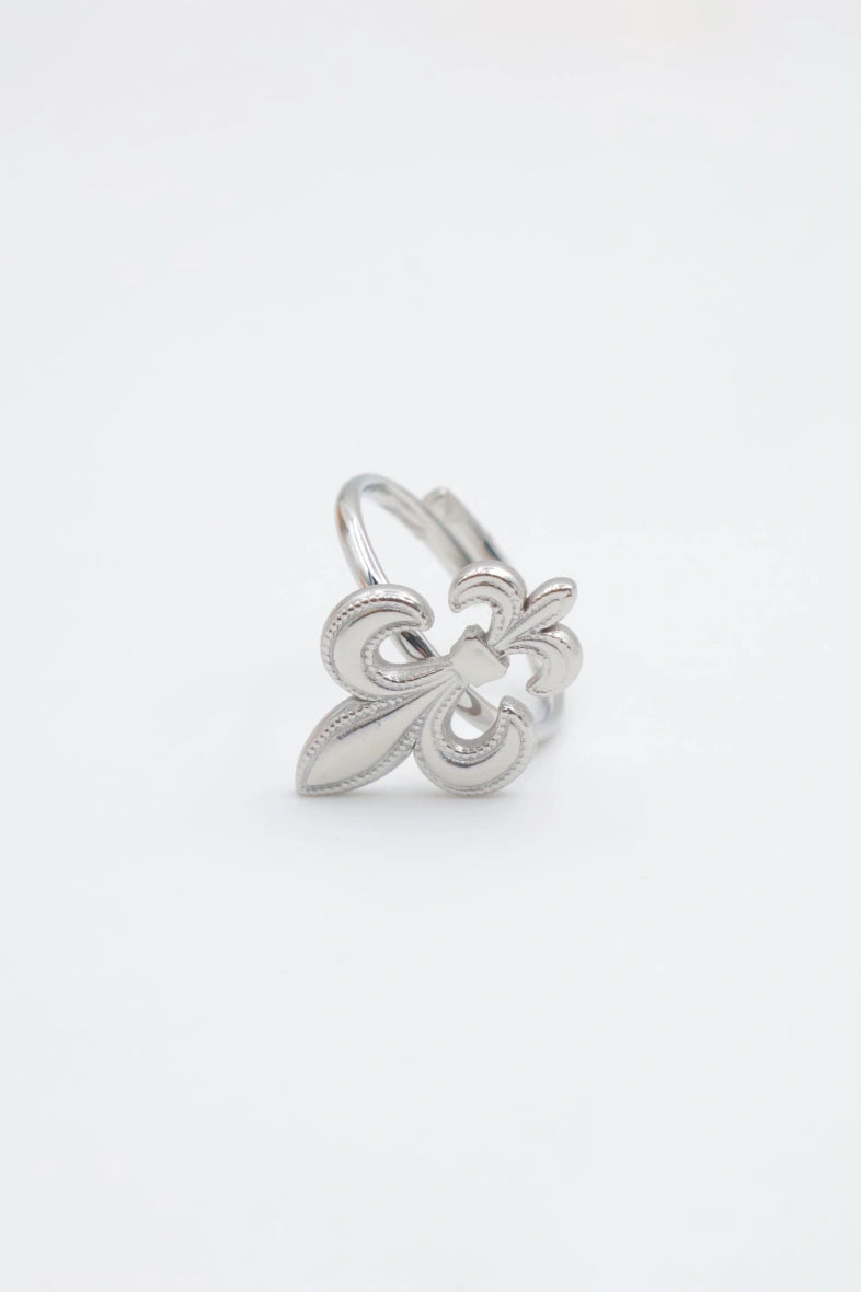 Bague en acier inoxydable ajustable - ARGENT