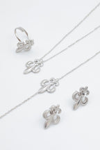 Parure de bijoux en acier inoxydable - ARGENT