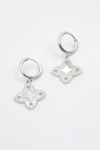 Boucles d'oreilles en acier inoxydable - ARGENT