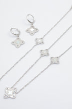 Parure de bijoux en acier inoxydable - ARGENT