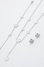 Parure de bijoux en acier inoxydable - ARGENT