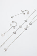 Parure de bijoux en acier inoxydable - ARGENT