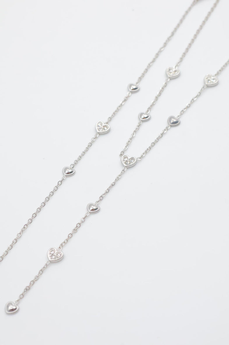 Parure de bijoux en acier inoxydable - ARGENT