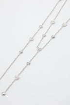 Parure de bijoux en acier inoxydable - ARGENT
