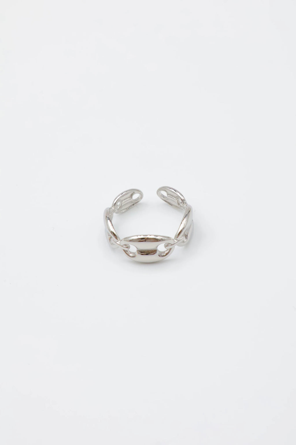 Bague en acier inoxydable ajustable - ARGENT