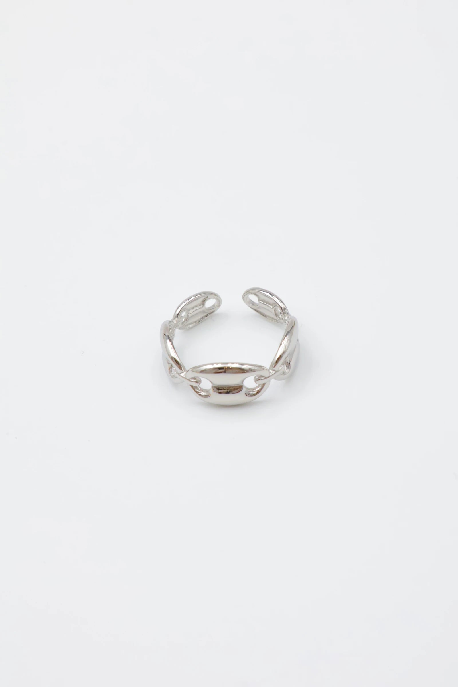 Bague en acier inoxydable ajustable - ARGENT
