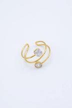 Bague en acier inoxydable ajustable - DORÉ