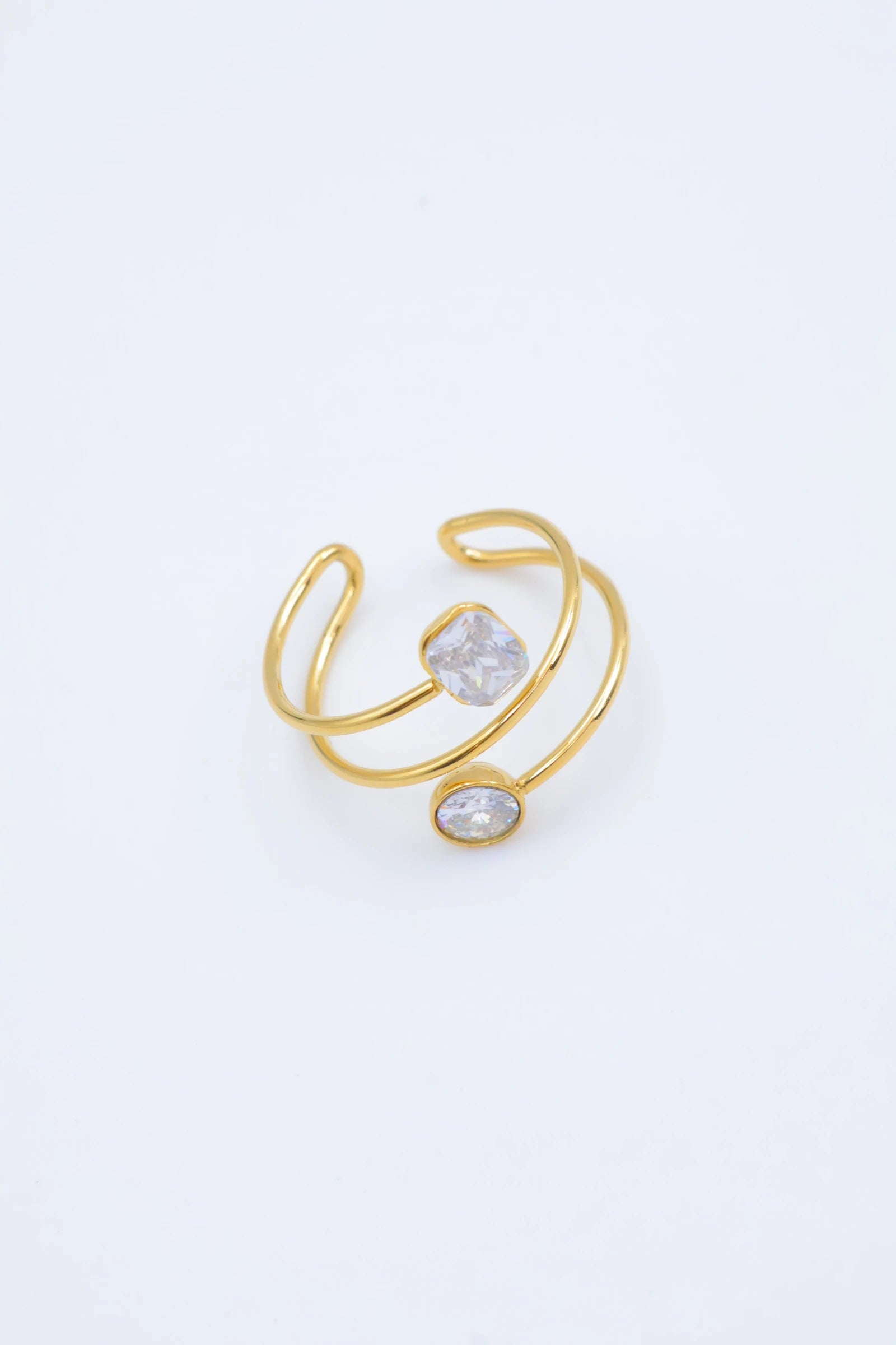 Bague en acier inoxydable ajustable - DORÉ