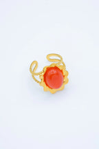 Bague en acier inoxydable ajustable - ORANGE