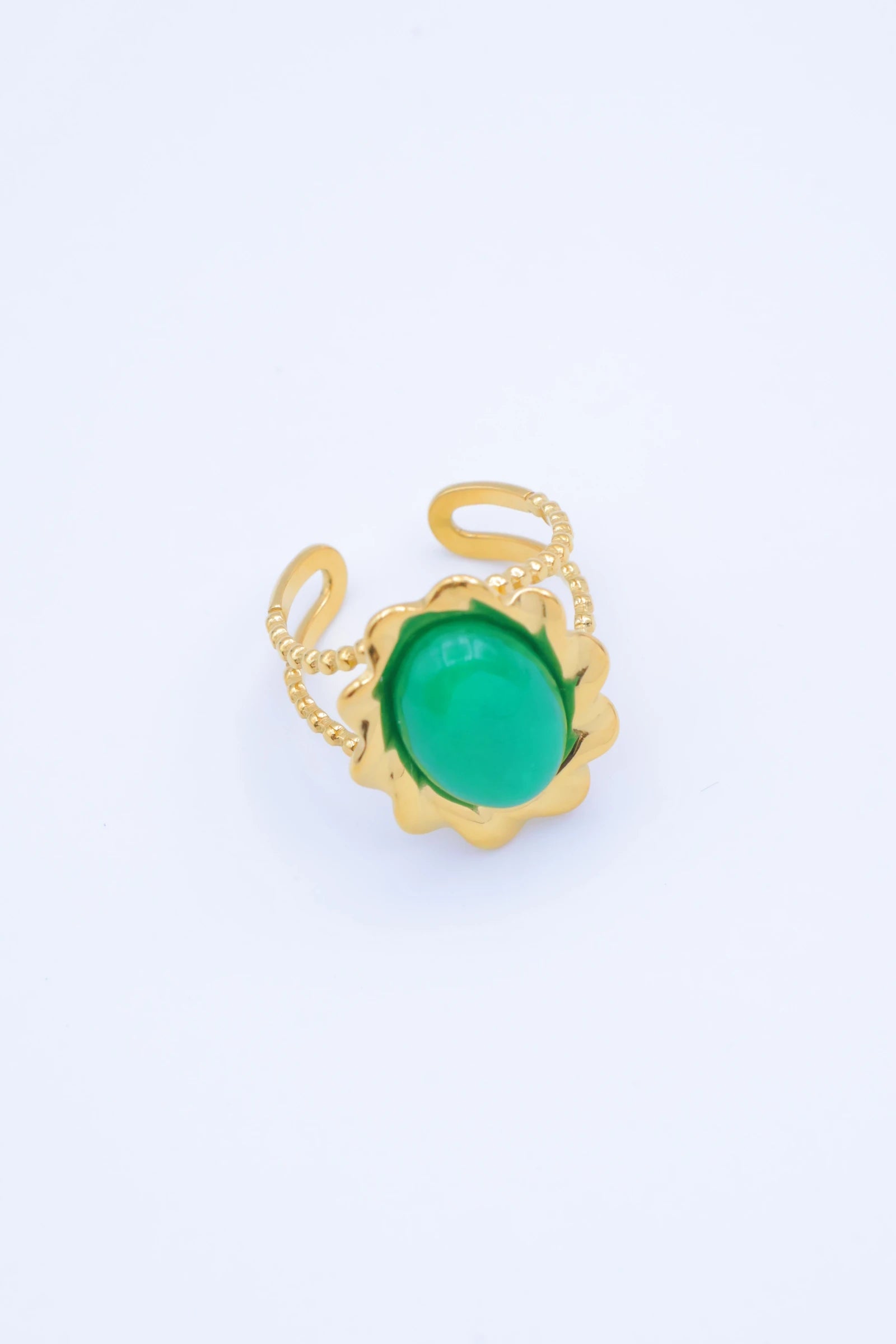 Bague en acier inoxydable ajustable - VERT