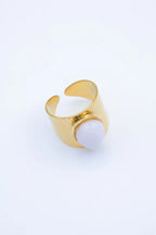 Bague en acier inoxydable ajustable - BLANC