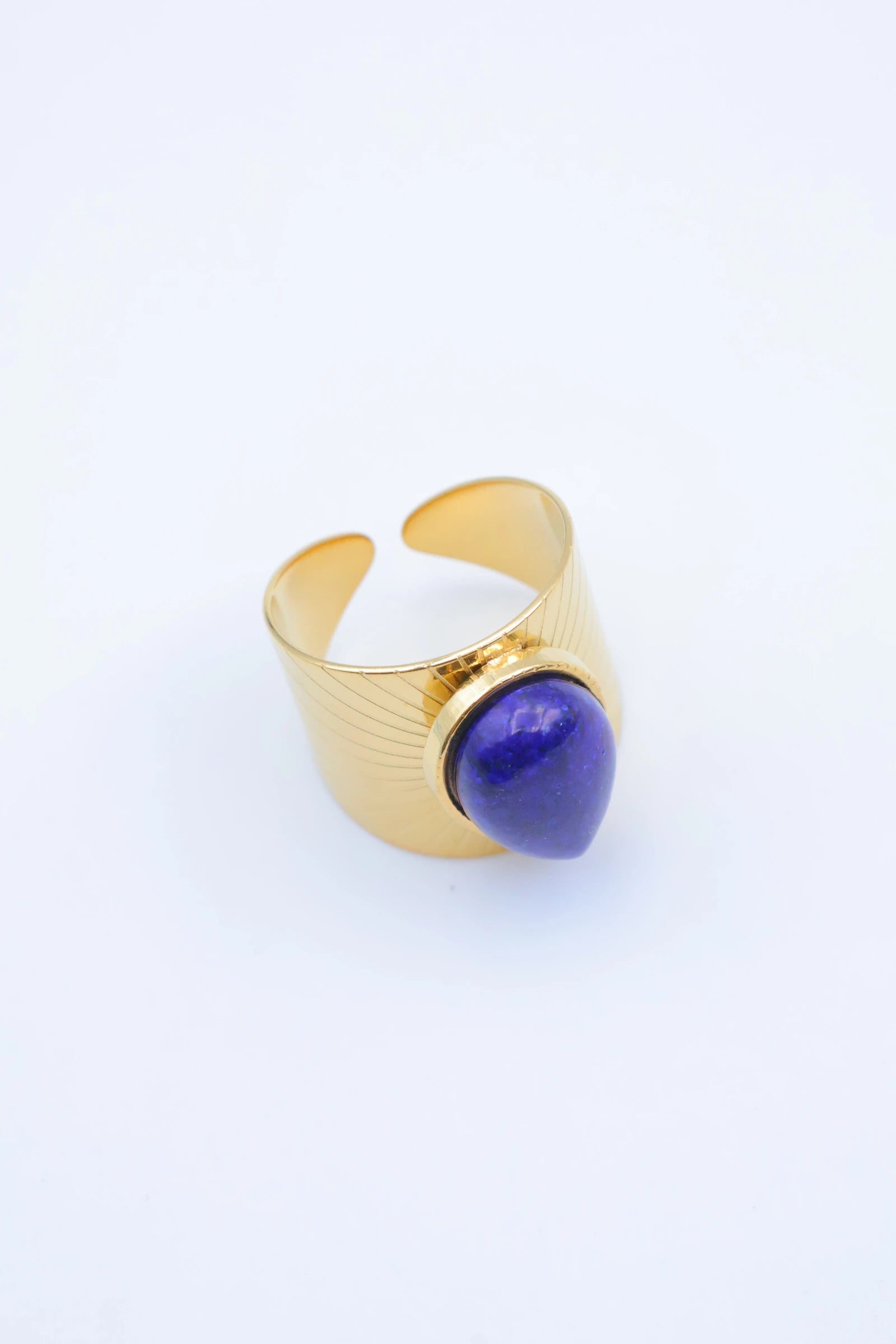 Bague en acier inoxydable ajustable - BLEU