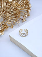 Bague en acier inoxydable ajustable - BLANC