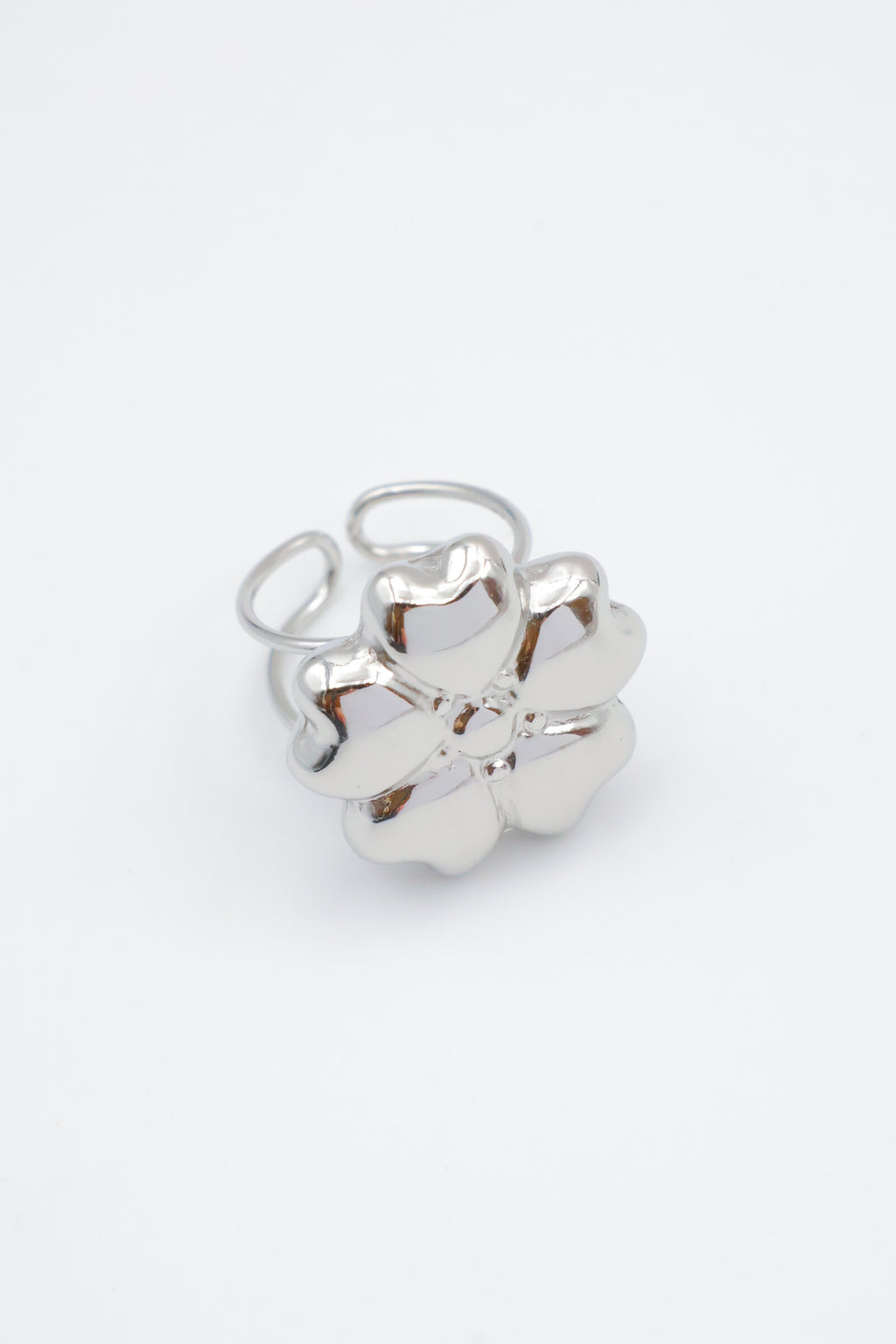Bague en acier inoxydable ajustable - ARGENT