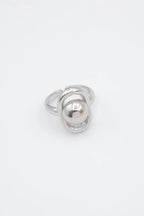 Bague en acier inoxydable ajustable - ARGENT